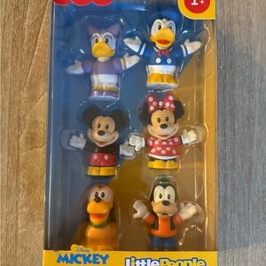 Fisher-Price Little People Disney Mickey & Friends 6-Piece Figure Set Toy Gift